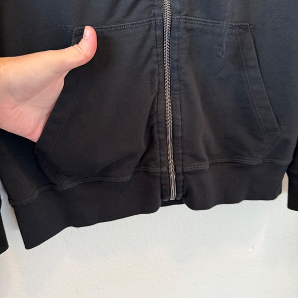 GOODLIFE Womens Full Zip Hoodie Black Size M Cotton Spandex Blend Made USA - Picture 5 of 14